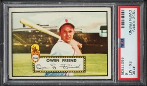 1952 Topps BB Card #160 Owen Friend St. Louis Browns PSA 6 EXMT - Picture 1 of 2