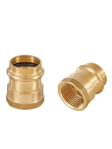 (2er-Packung) EFIELD Press Messing Buchse Adapter, 1 Zoll Press Fit x 1 Zoll Buchbchen... - Bild 1 von 6