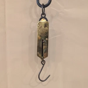 Antike Excelsior verbesserte Federwaage Hängewaage 24 Pfund Kapazität Messing Vintage - Bild 1 von 5