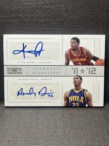 Kyrie Irving Anthony Davis Dual Auto 2012-13 Panini National Treasures /25 - Picture 1 of 3