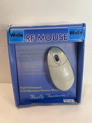 NEW Vintage RF Link Computer Mouse WIDE 3D Windows RX/FSK - Image 1 of 4