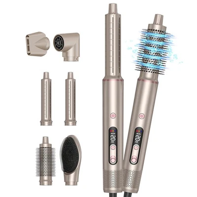 6in1 hot air brush set air styler 110000rpm negative ion hairstyler set. - Image 1 of 4