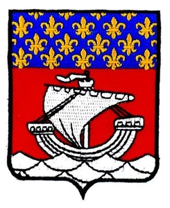 Patch ecusson brodé PARIS ILE DE FRANCE Blason armoirie drapeau region - Picture 1 of 1