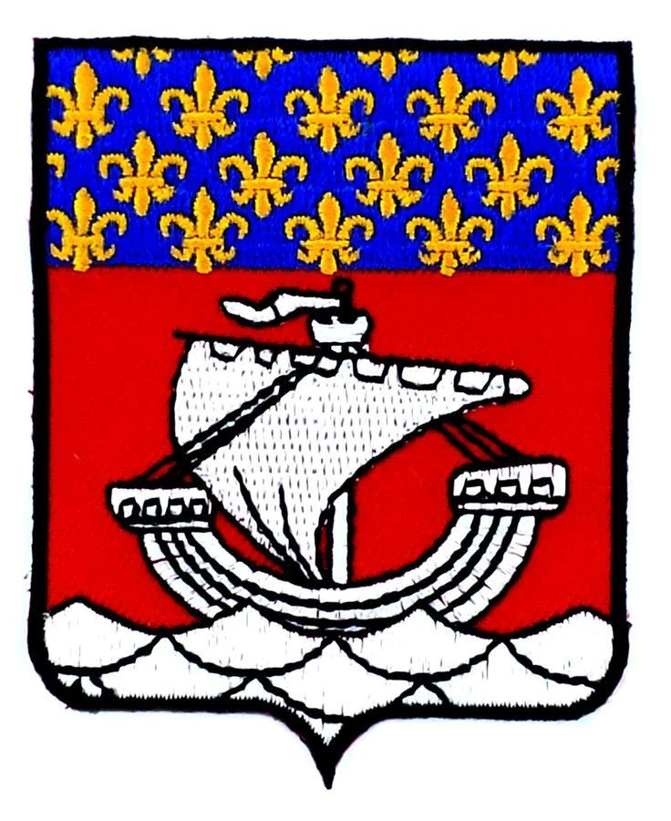 Patch ecusson brodé PARIS ILE DE FRANCE Blason armoirie drapeau region