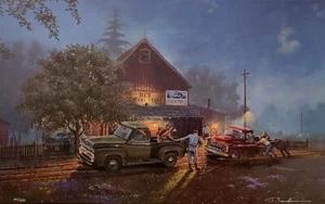 Ford presta una stampa edizione limitata firmata a mano da Dave Barnhouse - Camion - Foto 1 di 1