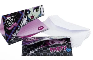 — New — 6 Halloween Invitations Cards Monster High x 5 Packs - Picture 1 of 1