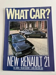 RENAULT 21 TXE Fiat Croma Ford Sierra Ghia Nissan Bluebird WHAT CAR? Review 1986 - Picture 1 of 1