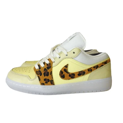 Nike Air Jordan 1 Low Snkrs Day - UK 7.5 - stampa leopardata goccia di limone - Immagine 1 di 4
