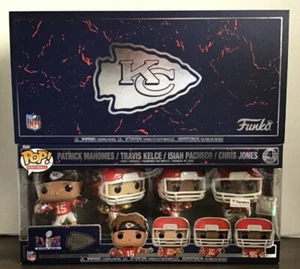 Kansas City Chiefs Funko Super Bowl LVIII Champions Exclusive POP! 4 Stück - Bild 1 von 8