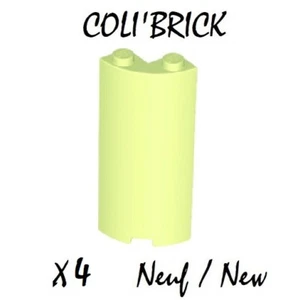 Lego 30987 - 4x Mur Panneau / Cylinder Quarter 2x2x5 - Yellowish Green - NEUF - Imagen 1 de 1