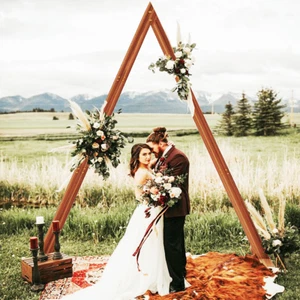 Hintergrundständer Hochzeit Hochzeitsbogen Holz Traubogen Hochzeitsdeko Vintage - Bild 1 von 9