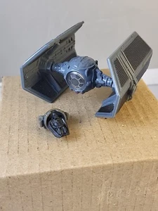 Vintage 1979 Kenner Die Cast Star Wars Darth Vader Tie Fighter Complete Serealiz - Picture 1 of 10