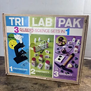 Vintage Tri Lab Pack - 3 Gilbert Science Sets In 1 - Used Condition - Picture 1 of 14