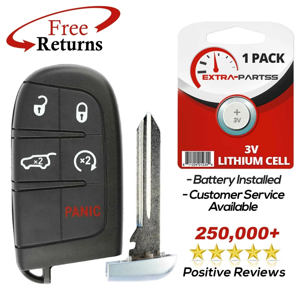 For 2014 2015 2016 2017 2018 ~ Jeep Grand Cherokee Keyless Smart Remote Key Fob Foto 1 de 4