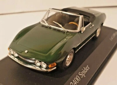 MINICHAMPS 1:43 FIAT Dino 2400 Spider 1972 Green Diecast Car Model NEW  - Image 1 of 4