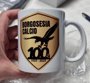 Tazza Borgosesia Calcio Centenario ceramica stampa per uso alimentare - Foto 1 di 2