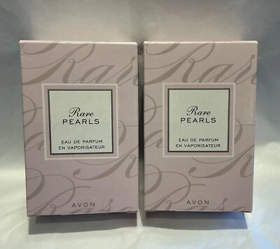 Avon Rare Pearls EDP 50ml x 2 bergamot pearlescent flower sumptuous sandalwood