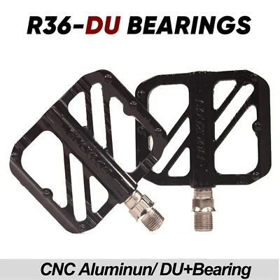 Нейлоновые педали для горного велосипеда BUCKLOS 9/16 дюйма педали для дорожного велосипеда с расширенной платформой для горного велосипеда - Изображение 1 из 4