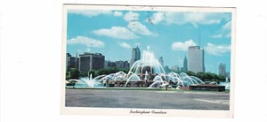Chicago, Illinois Mid Century Postkarte / Clarence Buckingham Memorial Fountain - Bild 1 von 2