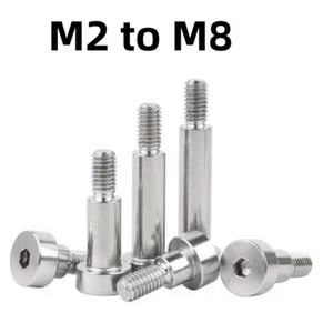 Tornillos A2 Acero Inoxidable Enchufe Tornillos de Hombro M2 a M8 Hexagonal Allen Tapa Cabeza - Imagen 1 de 7