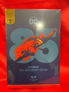 SUPERMAN 85th Anniversary DC GOLD LABEL Figure SDCC Exclusive McFarlane Toys NEW - Picture 1 of 4