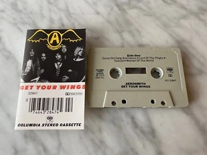 Aerosmith Get Your Wings CASSETTE Tape 1974 Columbia PCT-32847 Steven Tyler RARE - Picture 1 of 3