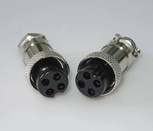 2 pcs 4 Pin GX16-4P Plug Connector of Welding Machine Control Line Fast Joint - Picture 1 of 3