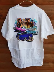 VTG New 1996 DAYTON WIRE WHEELS T Shirt It’s Show Time Lowrider Impala Car 3XL - Picture 1 of 14