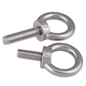 M3-M24 Lifting Eye Bolts Ring Shape Screws hooking Nuts Part 304 Stainless Steel - Picture 1 of 5
