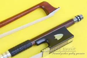 Neu 4/4 Geigenschleife Brazilwood Geigenschleifen Ebenholz Frosch Balance natürliches Schleifenhaar - Bild 1 von 6