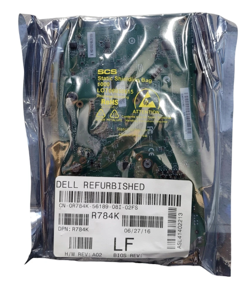 Dell NVIDIA Quadro FX 580 (R784K) 512 MB GDDR3 SDRAM PCI Graphic Card - Image 1 of 3