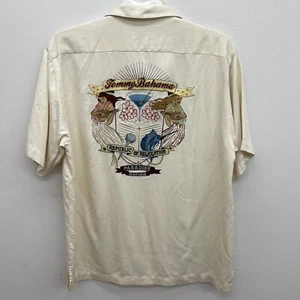 Tommy Bahama Med SS Camp Shirt Paradise Nation Republic of Relaxation 100% Silk - Picture 1 of 17