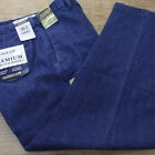 Nouveau pantalon habillé homme Haggar Premium Classic coupe confort caché bleu 34x30 AP4