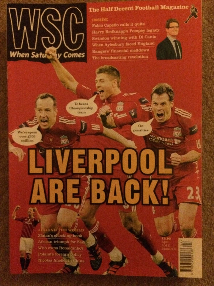 When Saturday Comes April 2012 #302 Zlatan, Anelka, Di Canio, Capello, unread. - Image 1 of 1