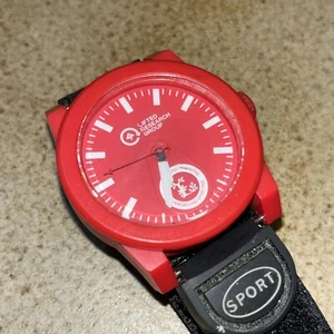 Lifted Research Group Watch Quartz LRG 45mm Red w/ Black Sport Band Runs Japan - Picture 1 of 10