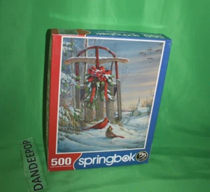 Springbok 500 Piece Winter Red Birds Jigsaw Puzzle 18 x 23.5 - Picture 1 of 3