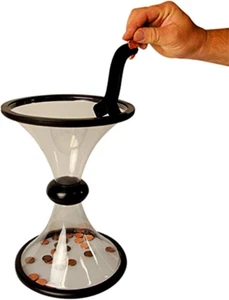 Bo-Toys Vortex Gravity Defying Coin Bank , Watch Money Defy Gravity Circling aro - Picture 1 of 6