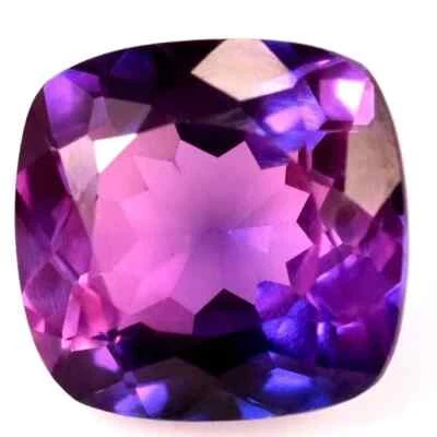 Natural Purple Tanzanite 6.00 Ct Cushion Certified Loose Gemstone + Free Gift - Image 1 of 4