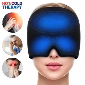 Sleep Eye Mask Cooling Head Wrap for Sleeping Travel Eyeshade with Cooling/Heate - Picture 1 of 12