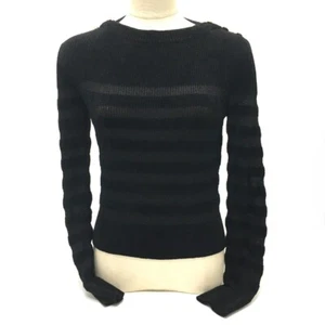 CHANEL P65620 20K Border pattern Bullover sweater Rayon / Nylon Black - Bild 1 von 12
