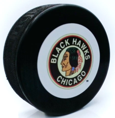 Chicago Blackhawks Vintage 1937 NHL Team Logo Souvenir Hockey Puck Cover