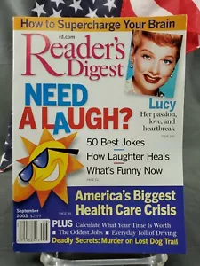 Reader's Digest Magazine September 2003 Lucy Lucille Ball - Bild 1 von 2