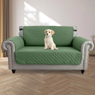 1/2/3 Seater Quilted Sofa Couch Cover Pad Protector Slipcover Waterproof Pet Mat - Image 1 of 4