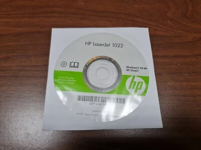 CD MANUALI E SOFTWARE HP LASERJET 1022 Q5912-60114 V5.0 WINDOWS 64 BIT XP VISTA - Immagine 1 di 2