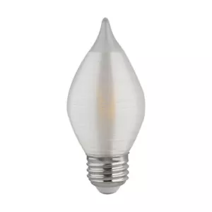 Satco S23413 4w C15 LED Satin Spun Clear 120v Medium Base 300lm 2700k bulb - Picture 1 of 4