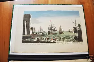 JERSEY : VUE DU PORT ET RADE DE GERZAY (VUE D'OPTIQUE FIN XVIIIéme). - Bild 1 von 1