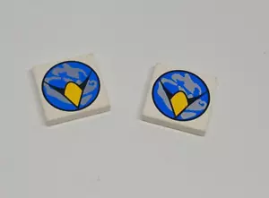 LEGO Espace : 2x Tuile Carreau 2 x 2 Exploriens - Réf 3068p10 - Set 6958 6982 - Picture 1 of 1