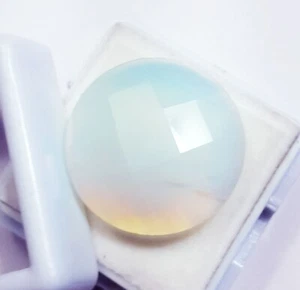 Synthetic Opal Round Shape 12.40 Ct Loose Gemstone With Free Gift - Picture 1 of 6