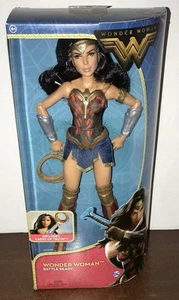 NEW 2016 Wonder Woman Battle Ready BARBIE Doll w Lasso Of Truth DC Comics NRFB - Picture 1 of 9