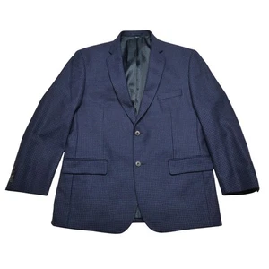Abrigo deportivo Jos A Bank 1905 Blazer para hombre 44R azul lana ajuste a medida pata de gallo - Imagen 1 de 9